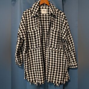 Zara jacket herringbone